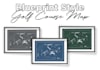 do custom golf course map on blueprint style