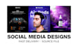 design creative social media posts, banners, redesign flyer