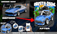 draw your car with chibi cartoon tooned style
