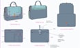 design full tech pack for bag concept,backpack,purse,handbag