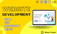 be your front end web developer with HTML, CSS, javascript, bootstrap