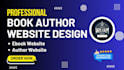 design a professional author website, book author website, ebook website