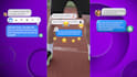 create a chat bubble overlay animation