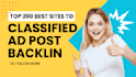 do classifieds ad posting backlink dofollow link to increase sell