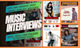 provide an exclusive press interview to promote your music