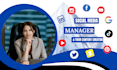 be your social media manager and  your content creator