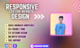 create unique custom website design using html, CSS, jquery, bootstrap