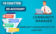 be telegram community manager with 10 chatter in crypto project