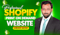 set up shopify print on demand store or website