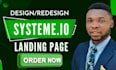 systeme io landing page, sales funnel in systeme io landing page gohighlevel