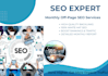 do monthly off page SEO with high authority backlinks