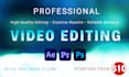 professional commercial and product video editing