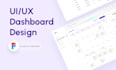 design dashboard, web app, CRM and admin panel UI