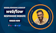 create, design, redesign webflow website and convert figma to webflow