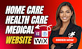 design home care website home care healthcare website medical website home care