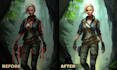 fix, improve or enhance digital painting art created by ai