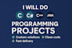 do c, c sharp cpp, java, programming projects