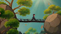 create a 2d cartoon character animation video for you