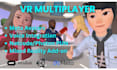 develop unity VR multiplayer app, game with netcode, photon
