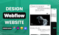 create a webflow site with creative UI design