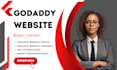 redesign godaddy website, godaddy website design, godaddy website redesign
