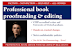 professionally proofread and edit your book or ebook