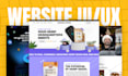 do your complete website UI UX design, website UI UX