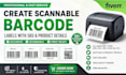 design retail ready barcode labels with sku and product details