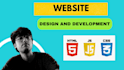 code website in html, css and javascript, contact me for more details