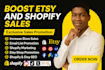 promote shopify store with pinterest marketing, etsy promotion, increase sales