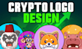 brainstorm viral crypto meme token logo, meme coin and stickers