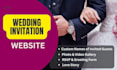 create a wedding invitation website