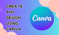 design modern social media posts using canva