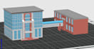 make 3d print ready building models in stl file