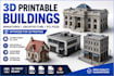 create a 3d printable building model stl for miniature and architecture