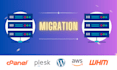 migrate your websites from your vps to any vps, shared hosting plans