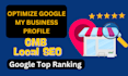 optimize google my business profile local SEO and ranking