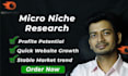 micro niche keyword research for you