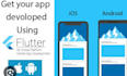 develop android and ios mobile app using flutter
