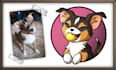 draw your pet in a cartoon style