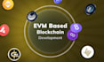 create an evm chain based crypto web3 dapp and smart contract