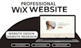 do a stunning wix website design or business wix website