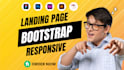convert figma, xd, PSD to a responsive landing page using bootstrap5