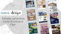 design editable canva real estate brochure and flyer