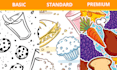make seamless food patterns