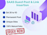 do saas link insertion guest post backlink on high da sites