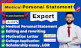 edit medical and residency personal statement college application essay