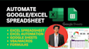 create automated excel spreadsheets with formulas and formatting