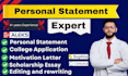 edit proofread personal statement, college sops scholarship motivation letters