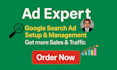 set up your google ads campaigns and management ppc ad